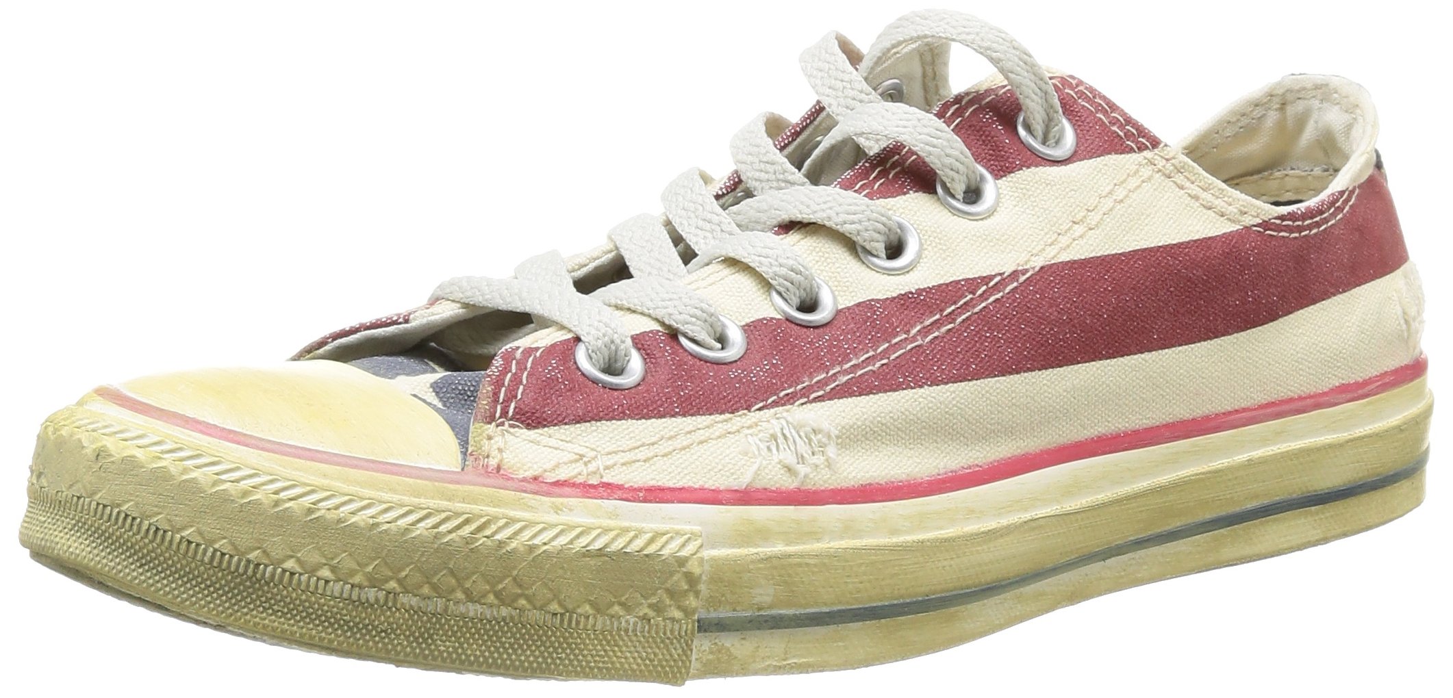 Converse Ct As Rummage Ox, Sneaker a Collo Basso Unisex-Adulto, Stars&Bars Distressed, 37.5